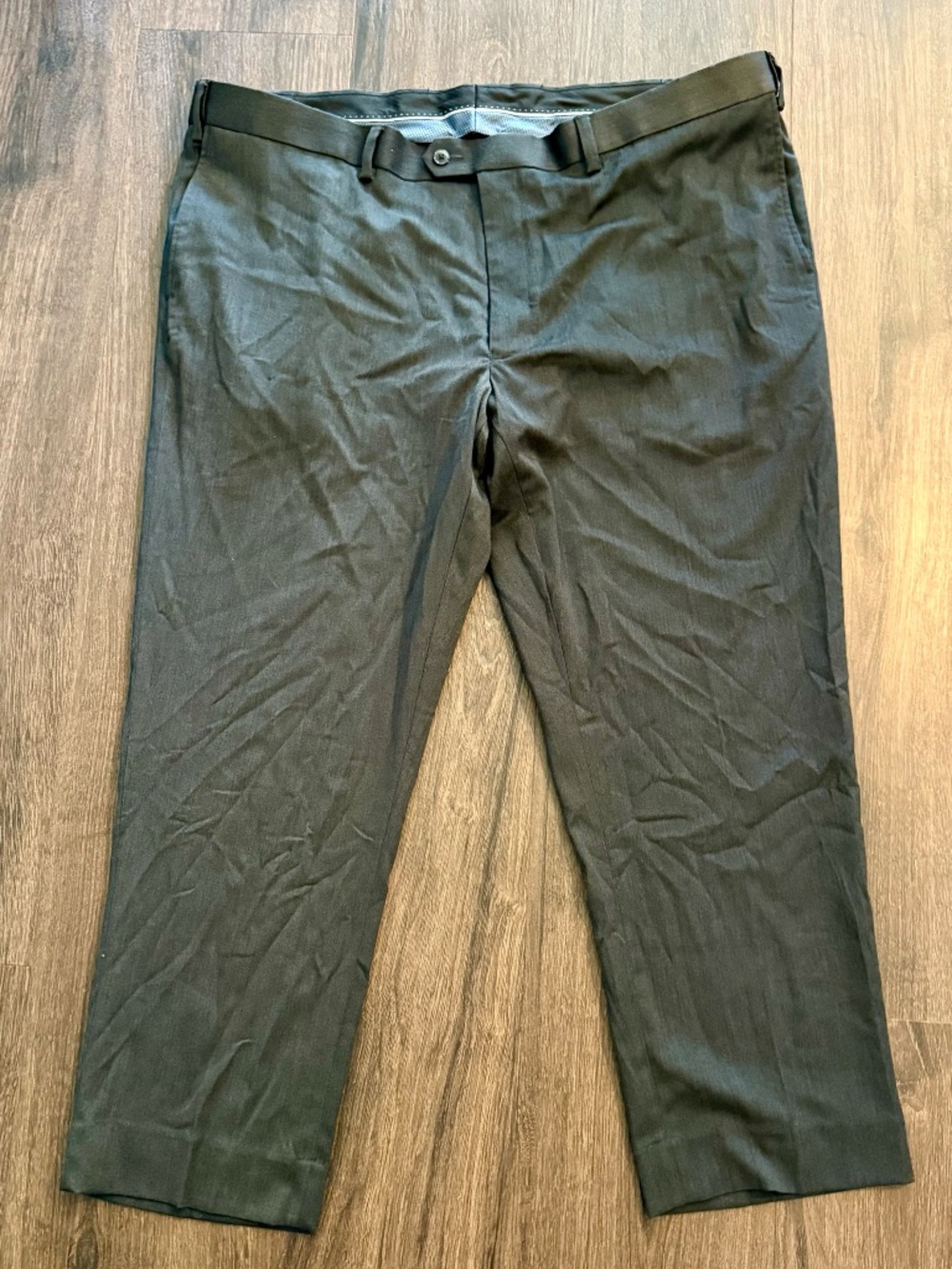 Gold Series Men's Big & Tall Perfect Fit Dress Pants - Gray - 48/30